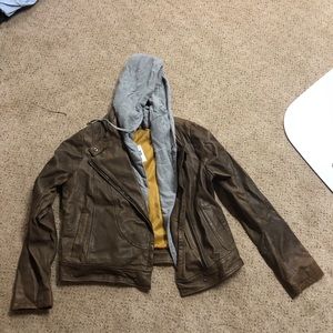 NWT Gap leather jacket
